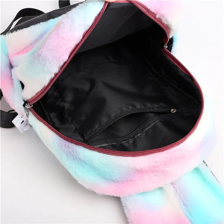 Plush 3D Unicorn Backpacks