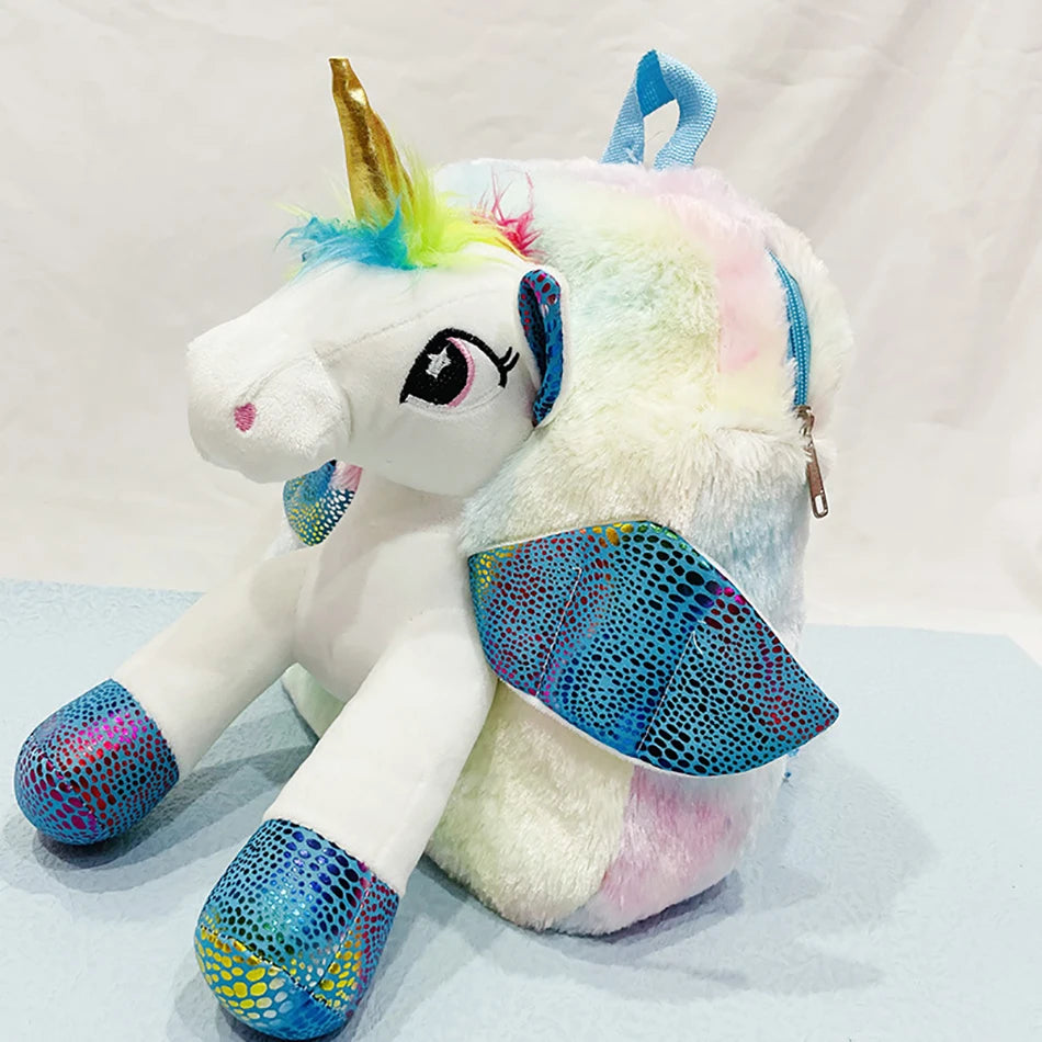 Plush 3D Unicorn Backpacks