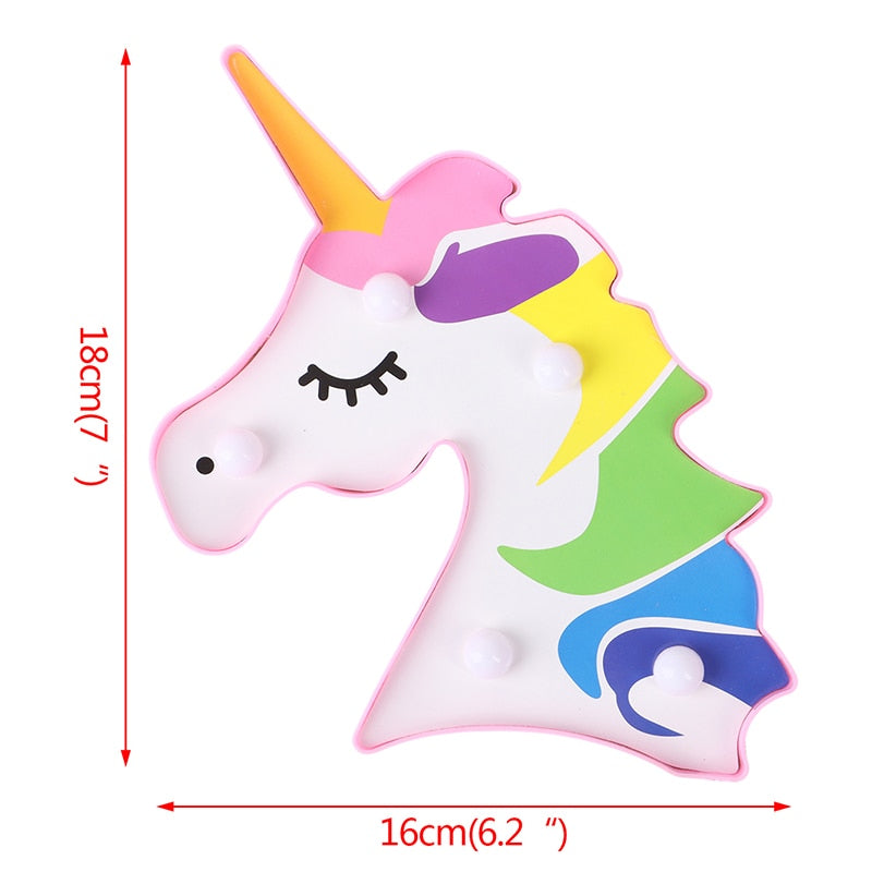 Unicorn Head LED Night Light