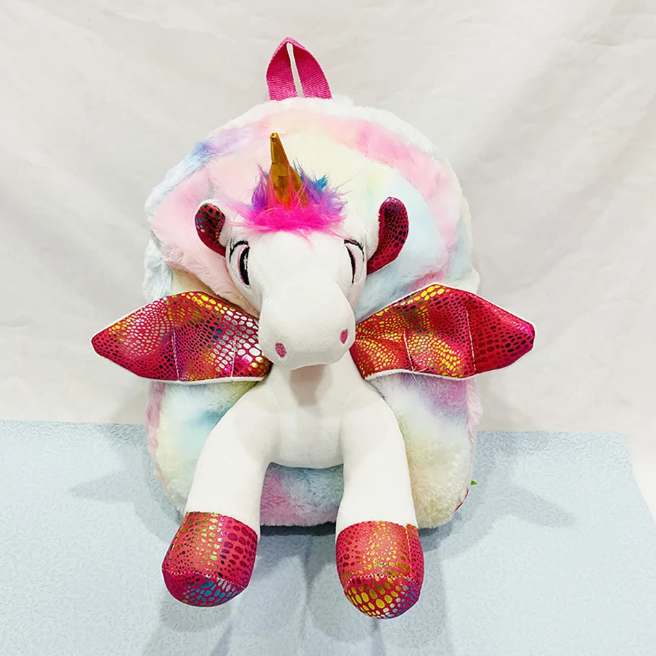 Plush 3D Unicorn Backpacks