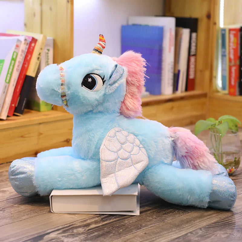 50/60/90cm Soft Unicorn Toy in Pink, Blue or White