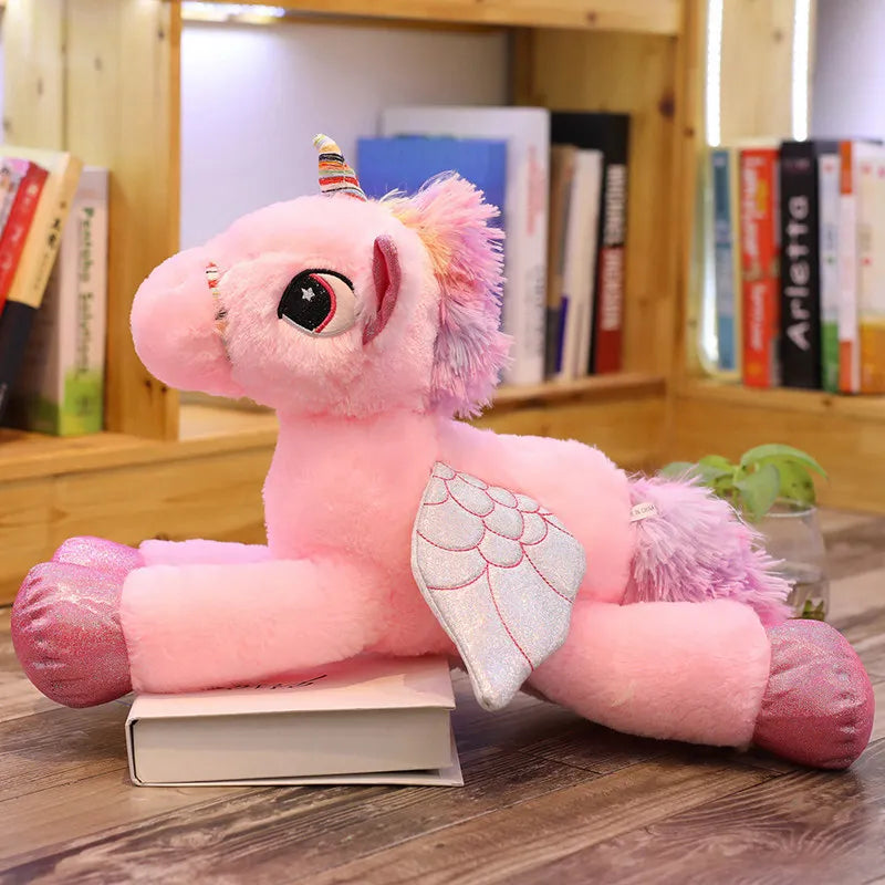 50/60/90cm Soft Unicorn Toy in Pink, Blue or White