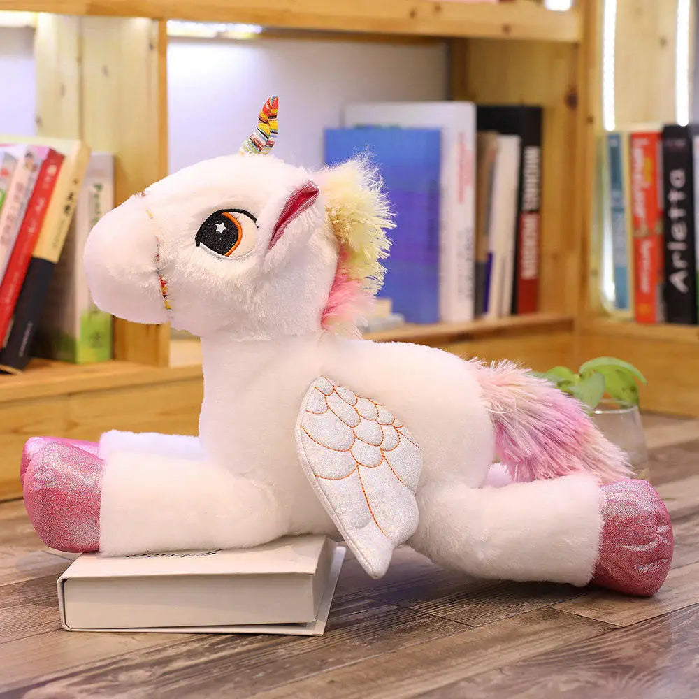 50/60/90cm Soft Unicorn Toy in Pink, Blue or White