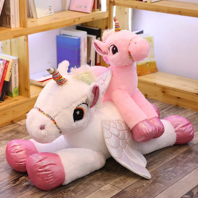 50/60/90cm Soft Unicorn Toy in Pink, Blue or White