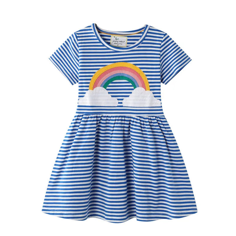 Pretty Unicorn Summer Party Dresses for Ages 2-8 Years