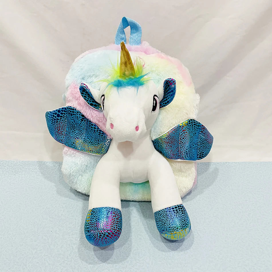 Plush 3D Unicorn Backpacks