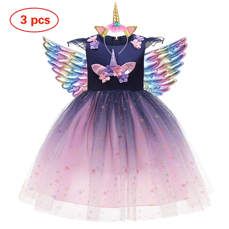 Unicorn Ball Gowns for Princess Birthday Parties