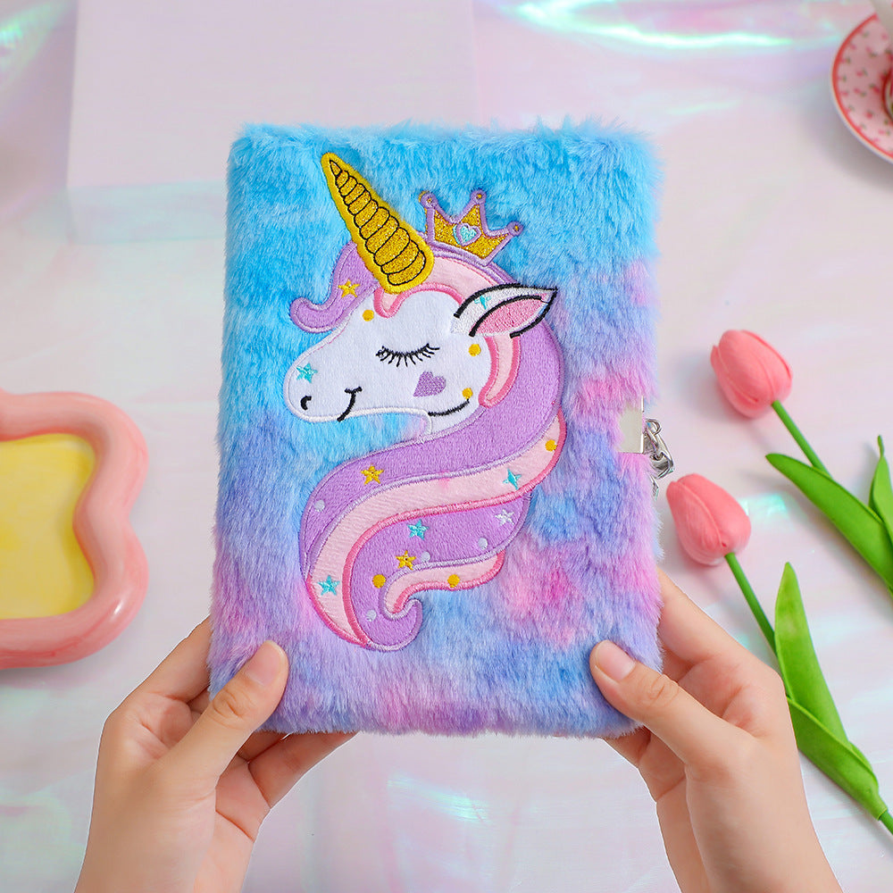 Plush A5 Unicorn Notebooks and Journals