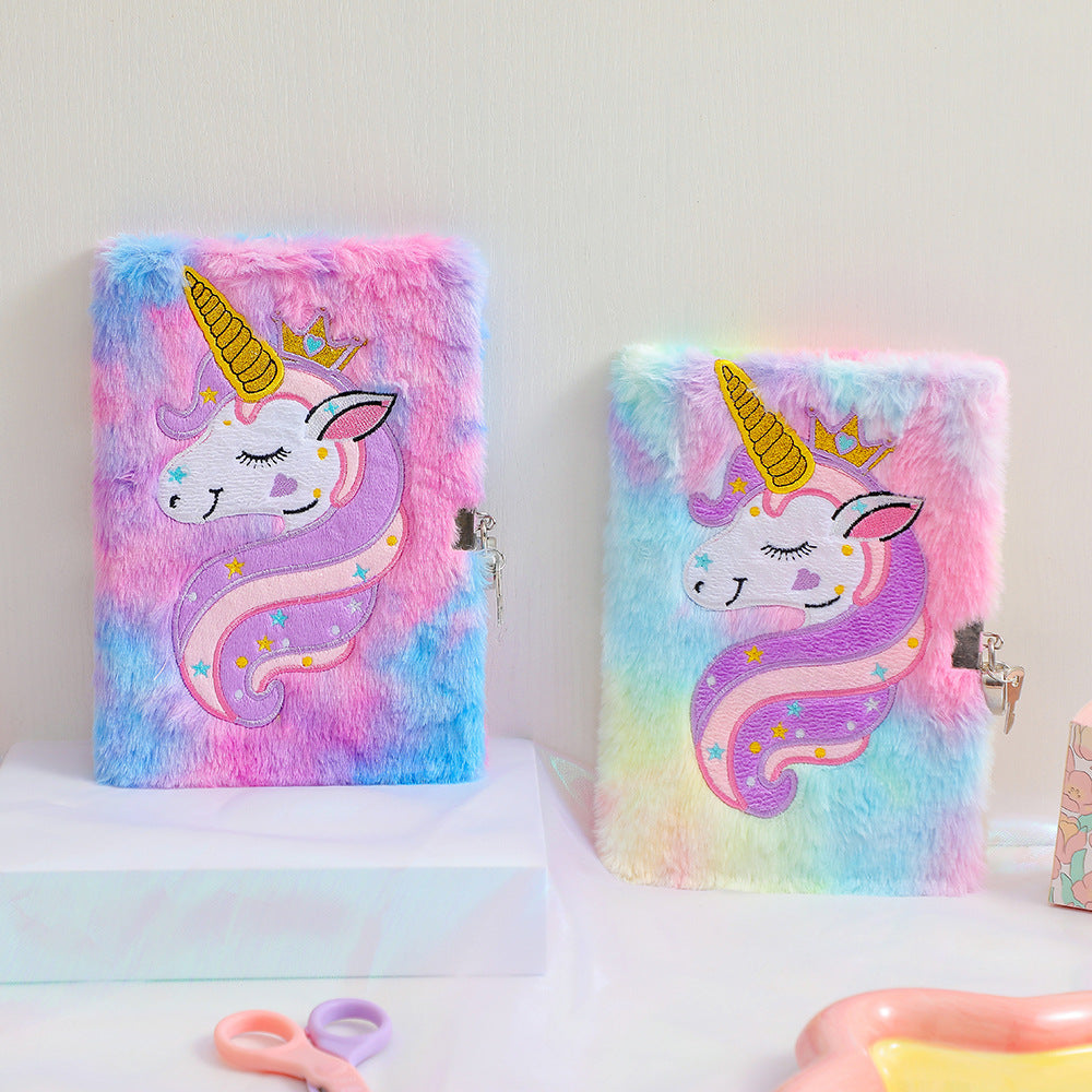 Plush A5 Unicorn Notebooks and Journals