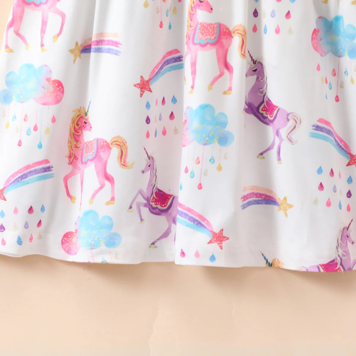 Pretty Unicorn Summer Party Dresses for Ages 2-8 Years