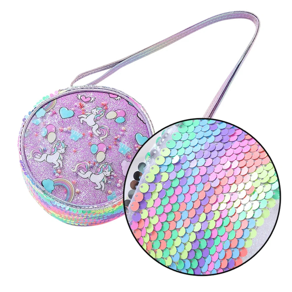 Sequined Crossbody Bag