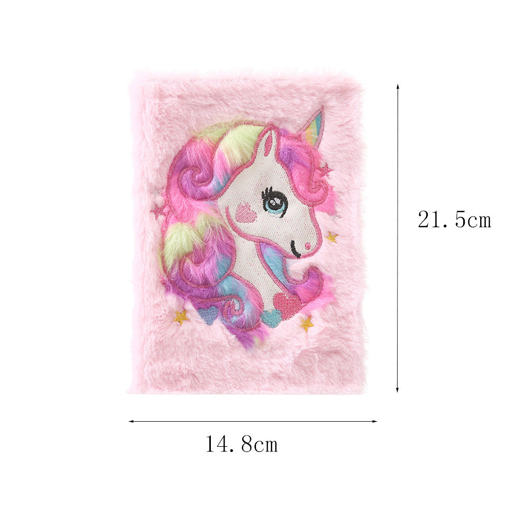 Plush A5 Unicorn Notebooks and Journals