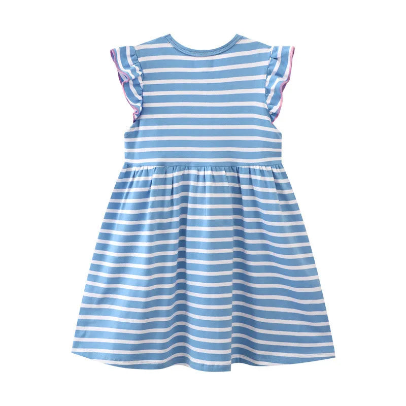 Pretty Unicorn Summer Party Dresses for Ages 2-8 Years