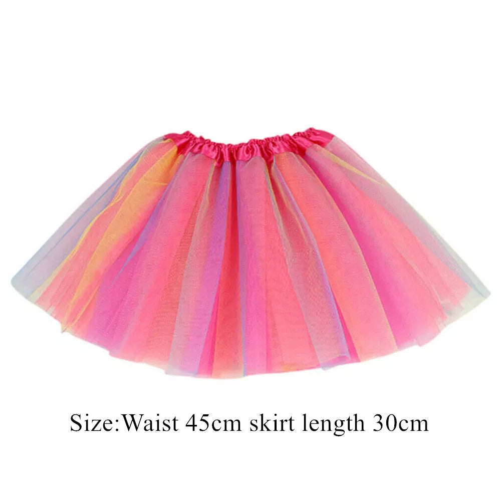 Girls Rainbow Tutu Skirts for Ages 2-8