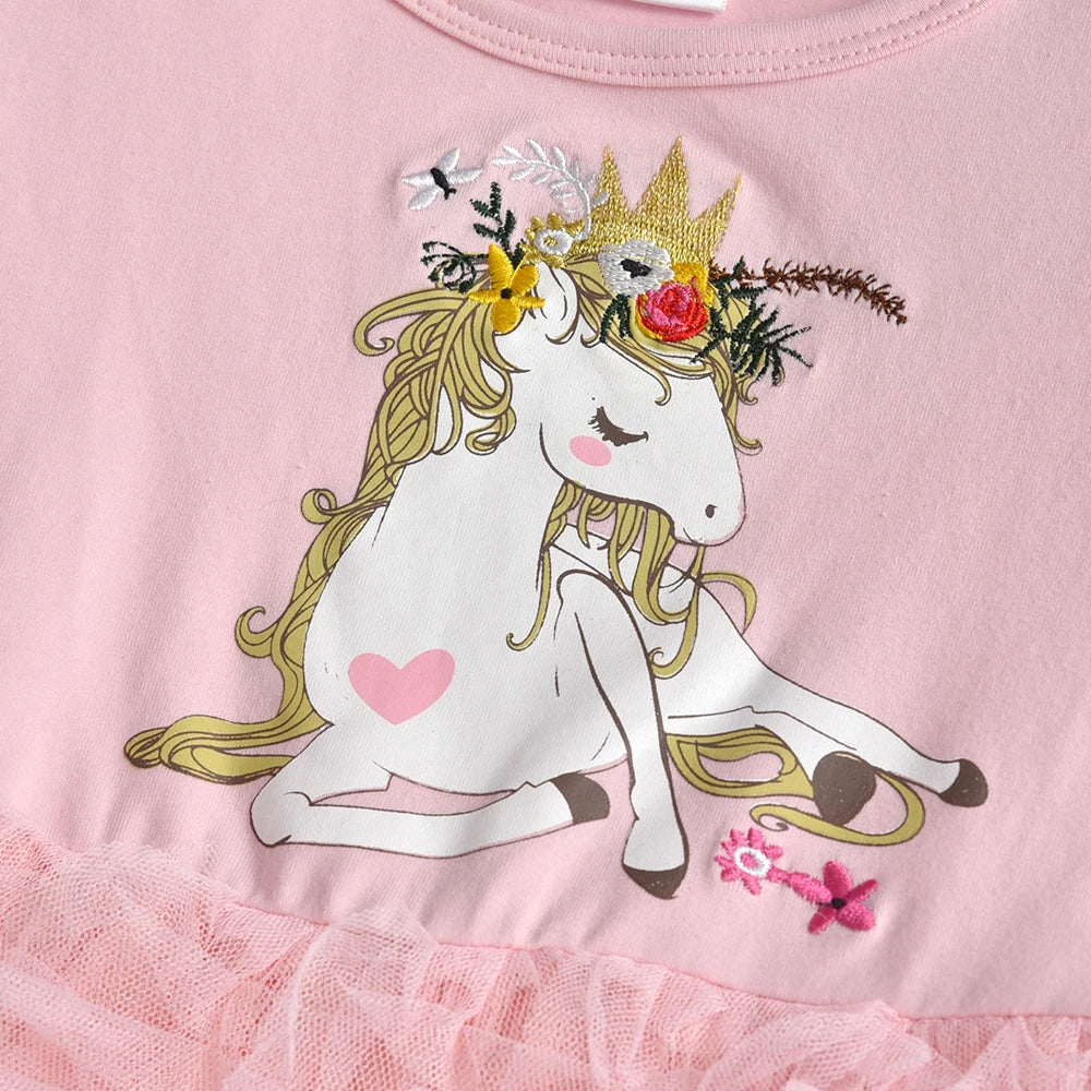 Pretty Unicorn Dresses Ages 3-8 Years