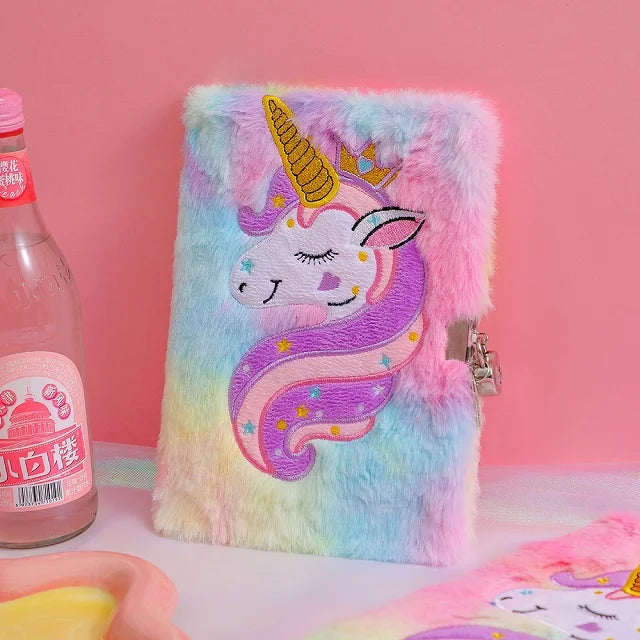 Plush A5 Unicorn Notebooks and Journals