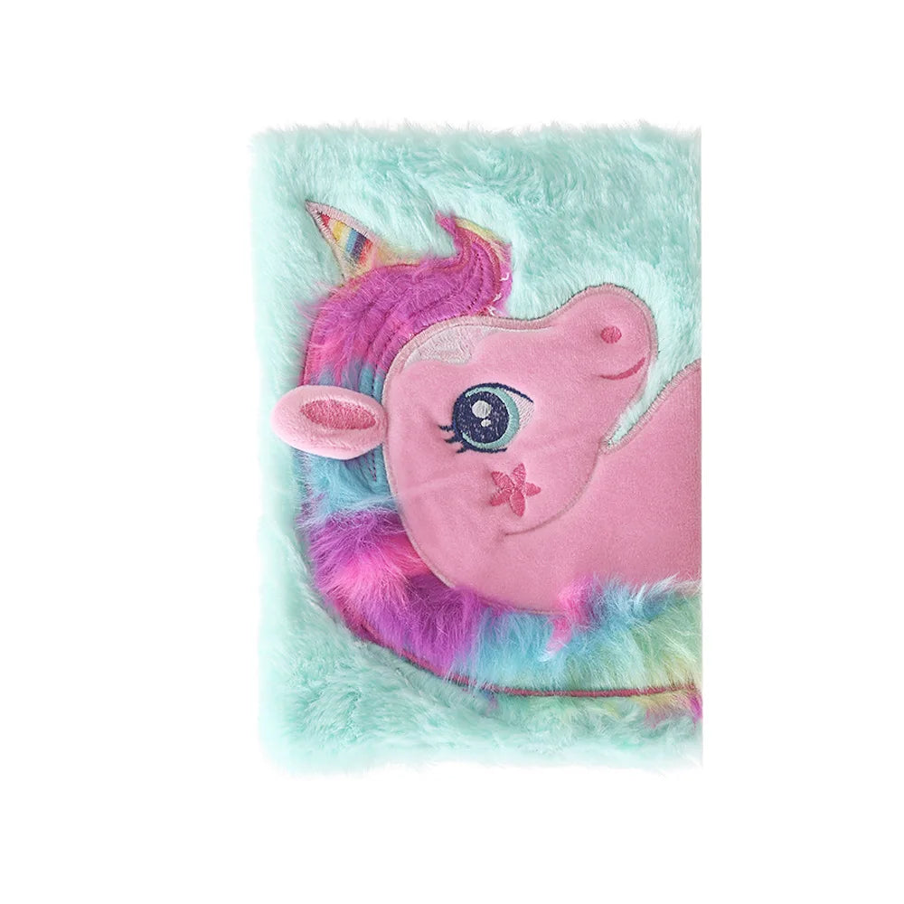 Plush A5 Unicorn Notebooks and Journals