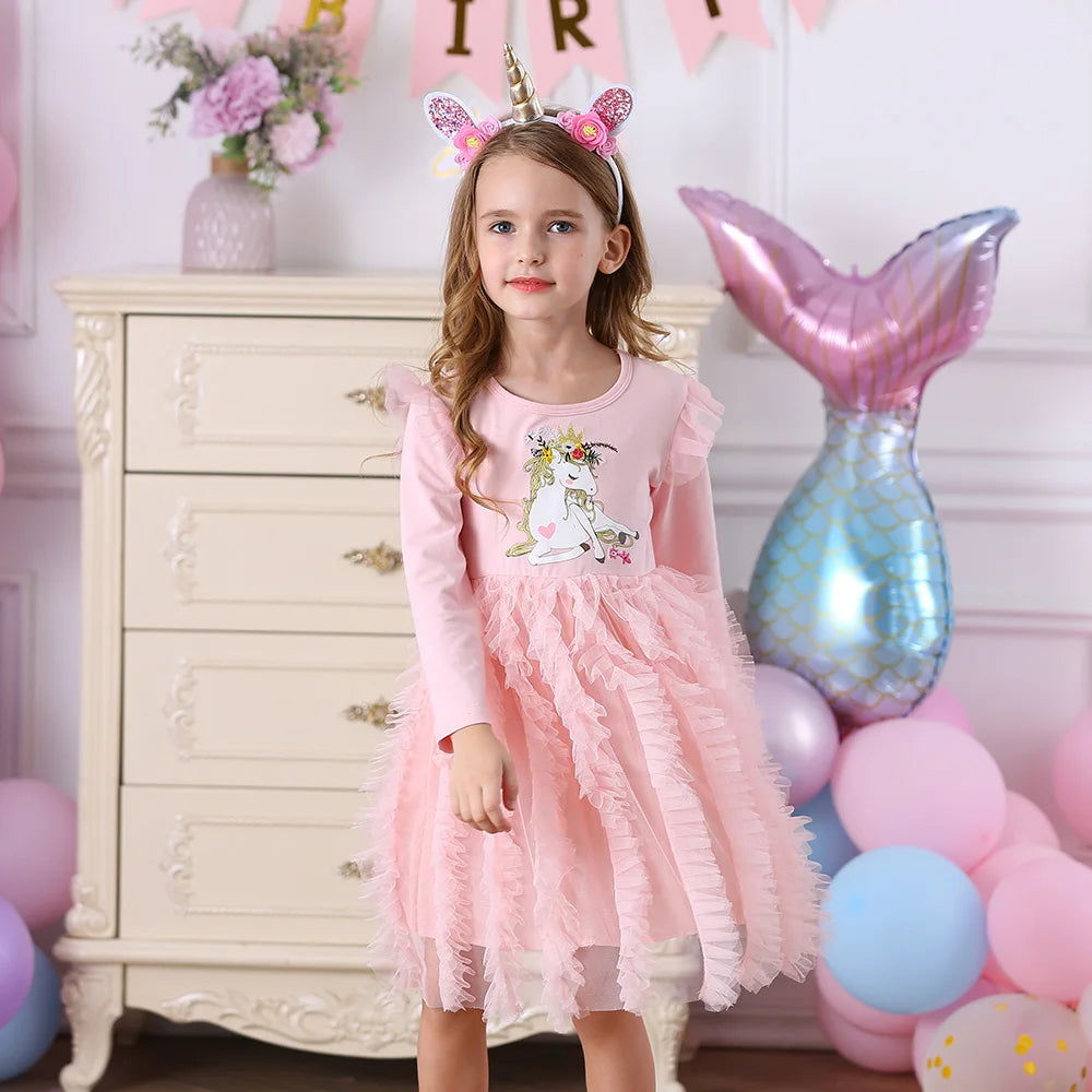 Pretty Unicorn Dresses Ages 3-8 Years