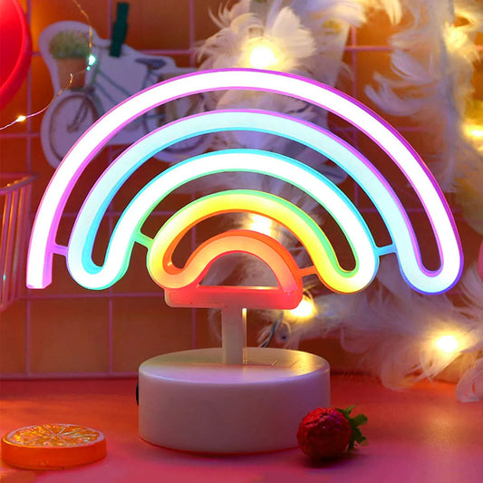 Neon Sign LED Rainbow-shaped Neon Light Battery/USB Powered