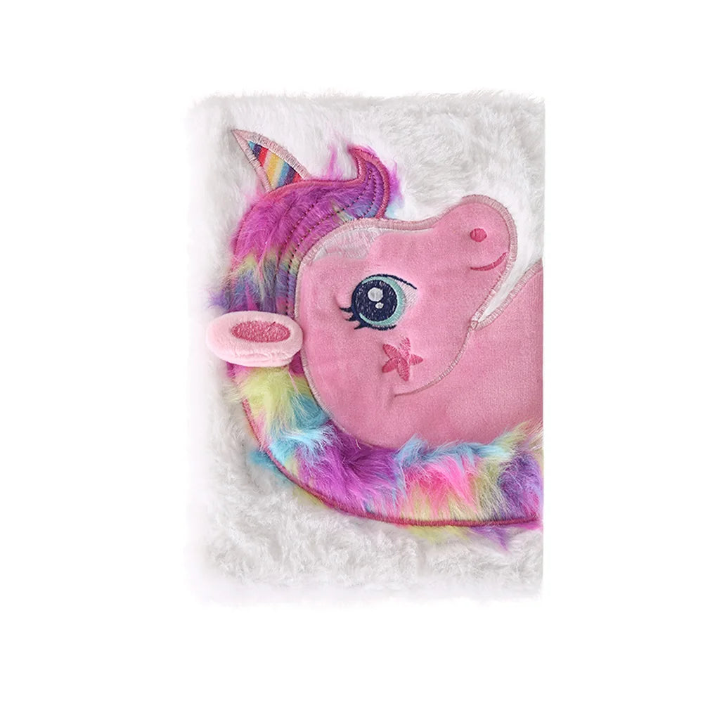 Plush A5 Unicorn Notebooks and Journals