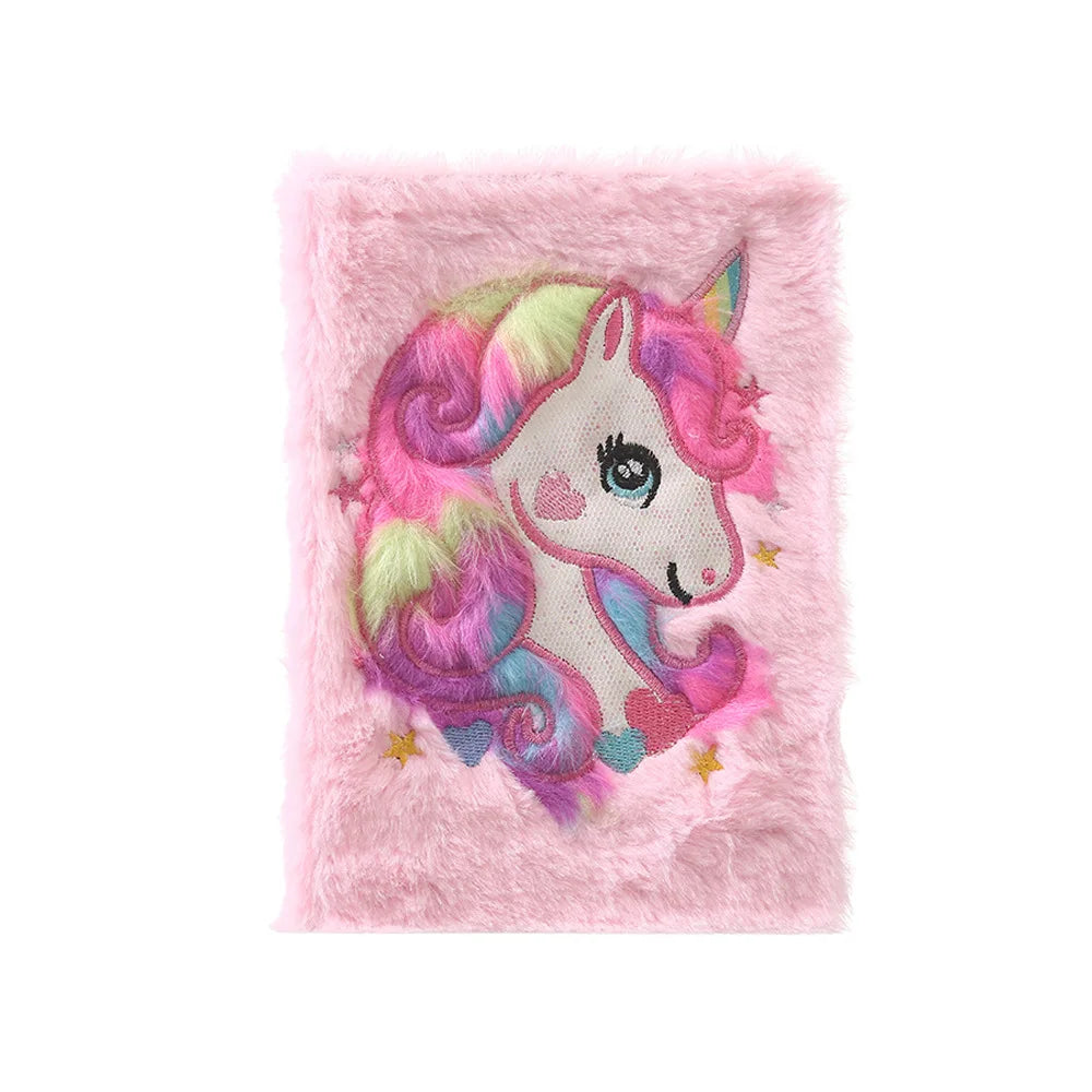 Plush A5 Unicorn Notebooks and Journals