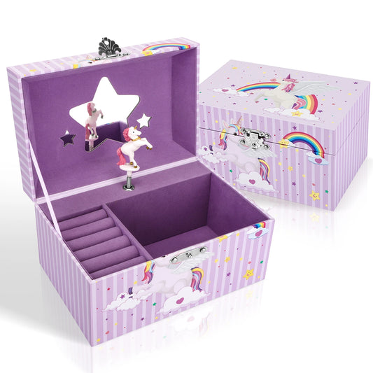 Unicorn Jewelry Music Box