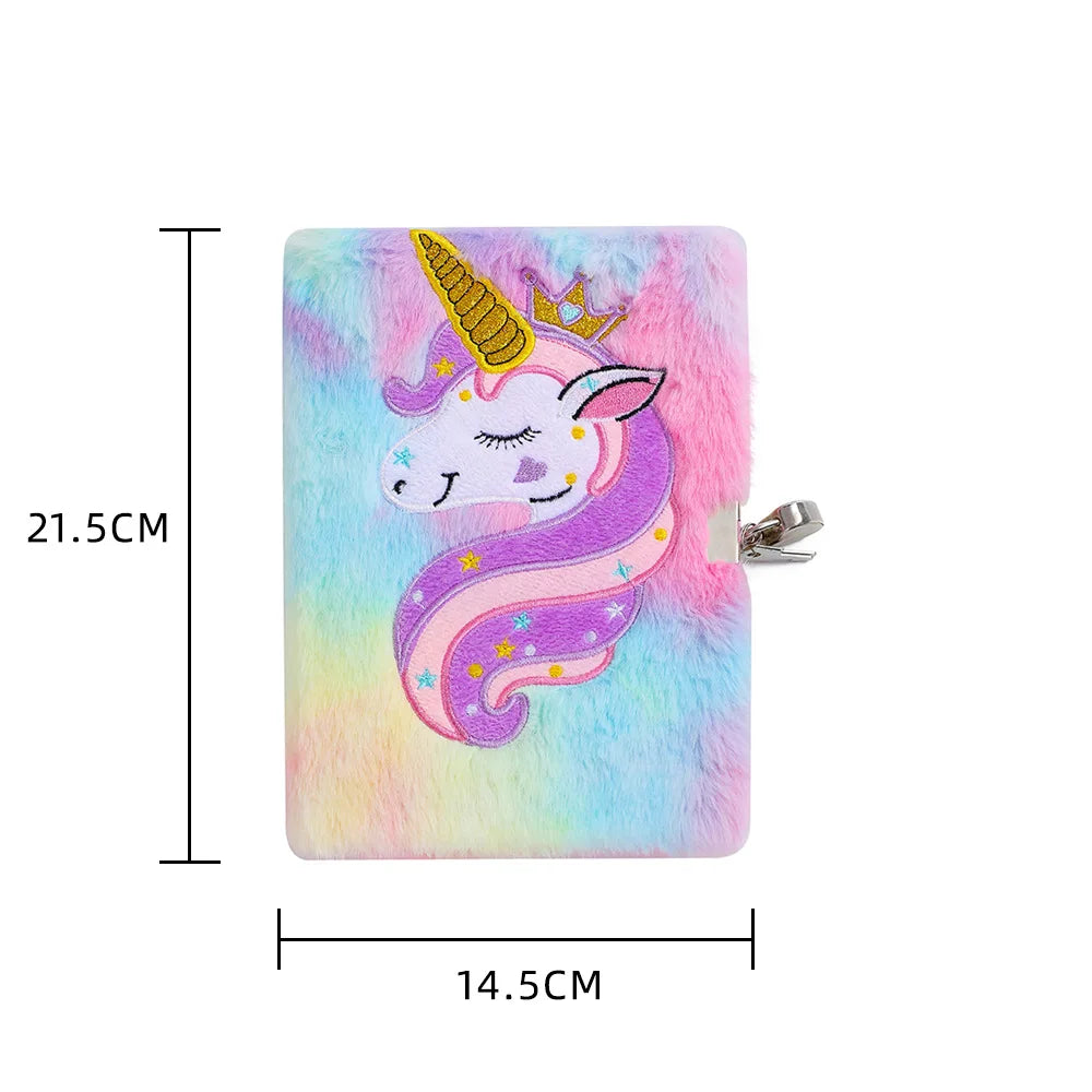 Plush A5 Unicorn Notebooks and Journals