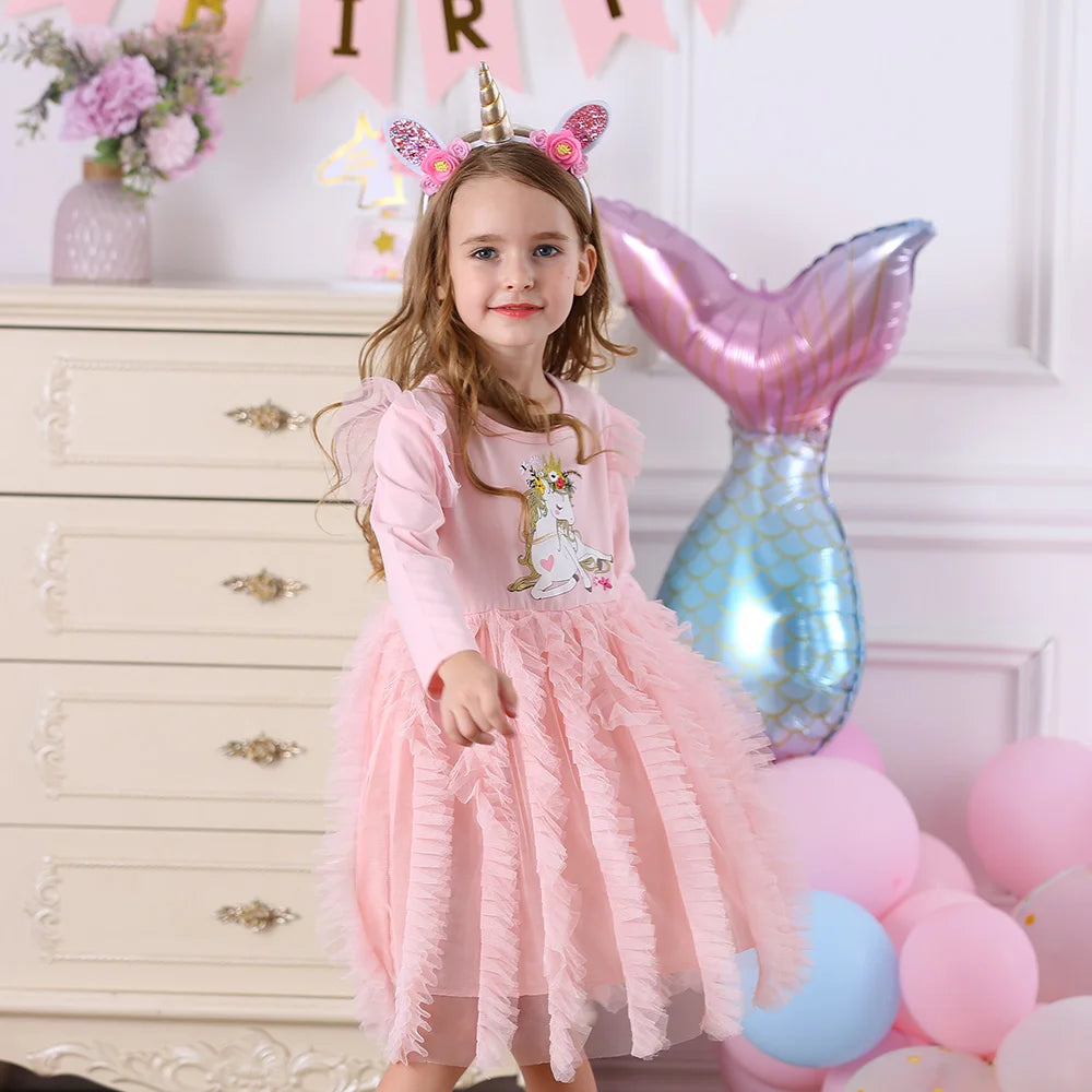 Pretty Unicorn Dresses Ages 3-8 Years