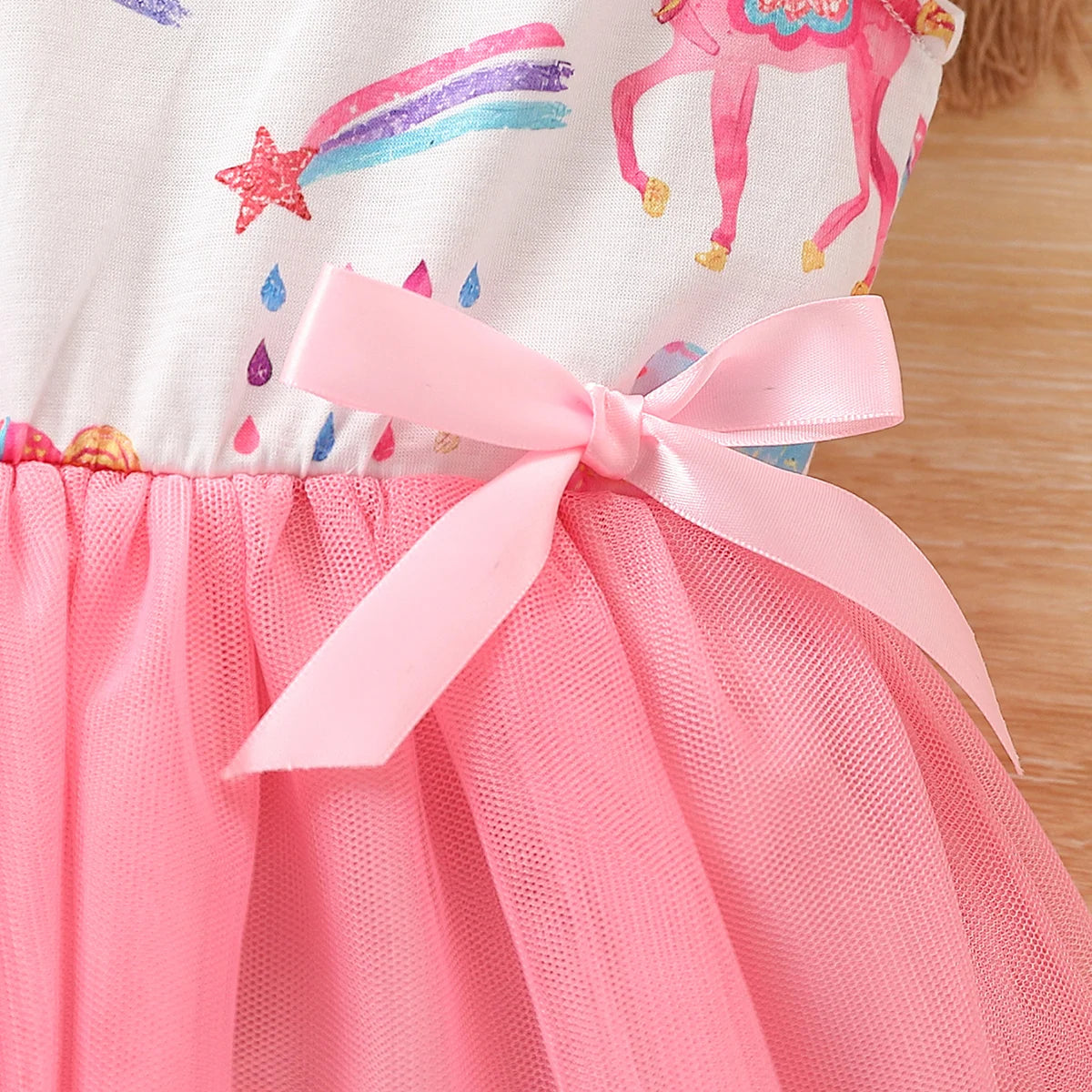 Pretty Unicorn Summer Party Dresses for Ages 2-8 Years