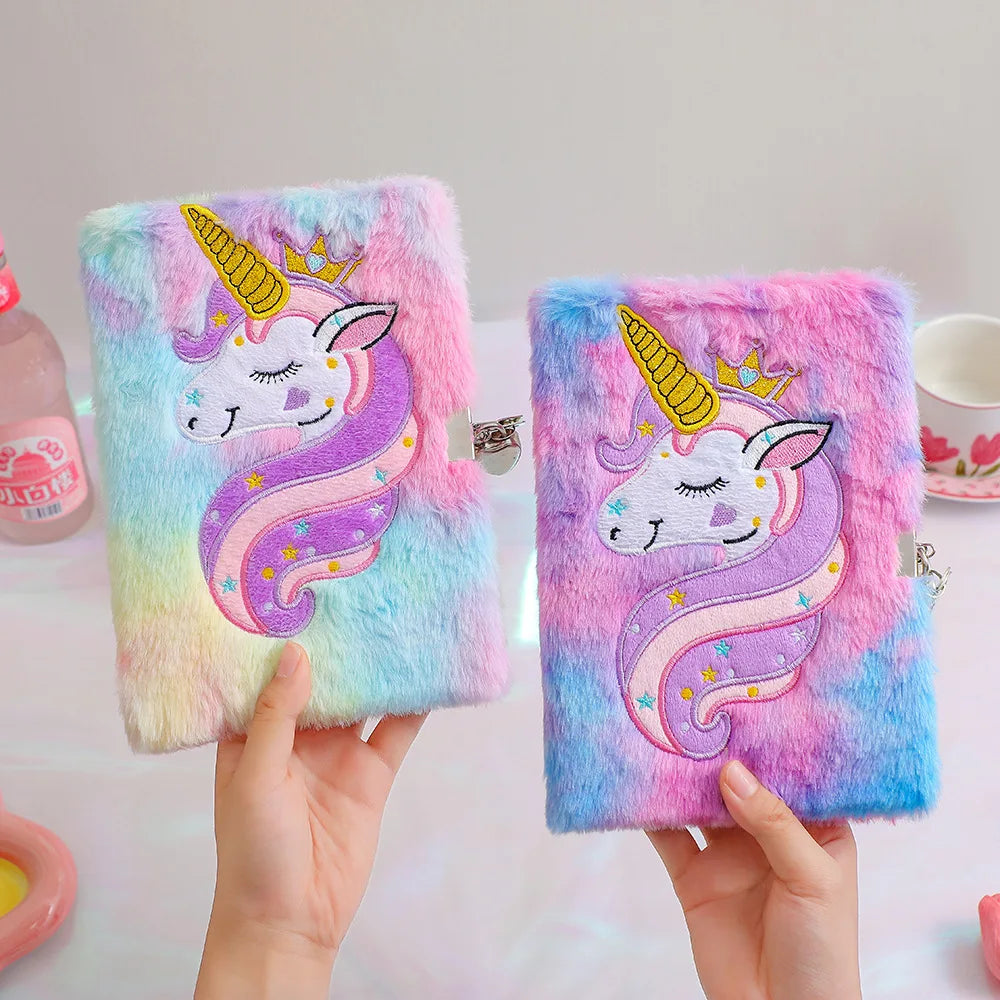 Plush A5 Unicorn Notebooks and Journals