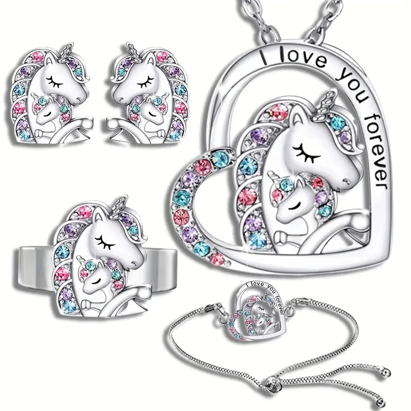 Gorgeous Unicorn Jewelry Set