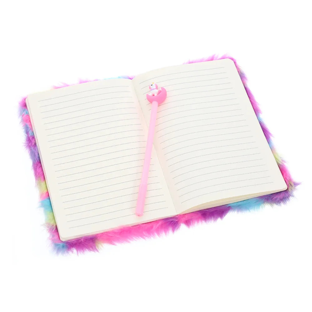 Plush A5 Unicorn Notebooks and Journals