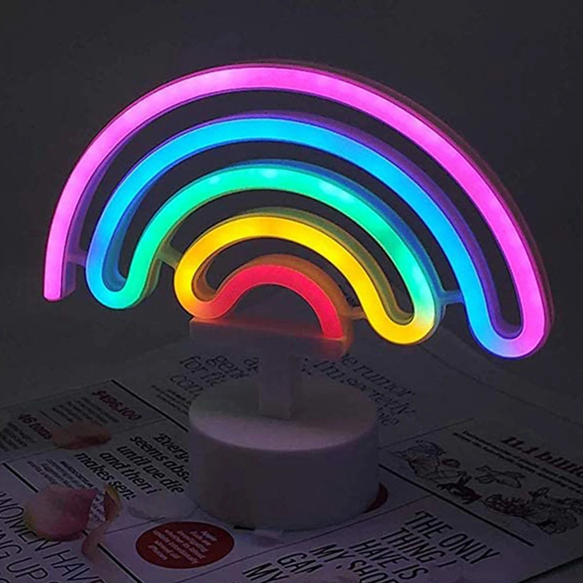 Neon Sign LED Rainbow-shaped Neon Light Battery/USB Powered