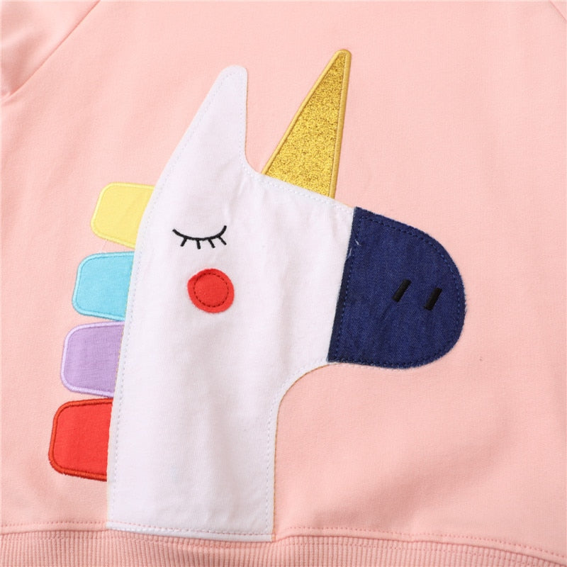 Unicorn Sweatshirts Light Pink