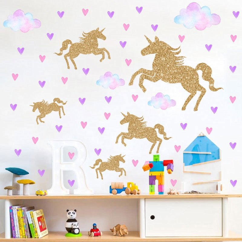 Unicorn Wall Stickers For Kids Room