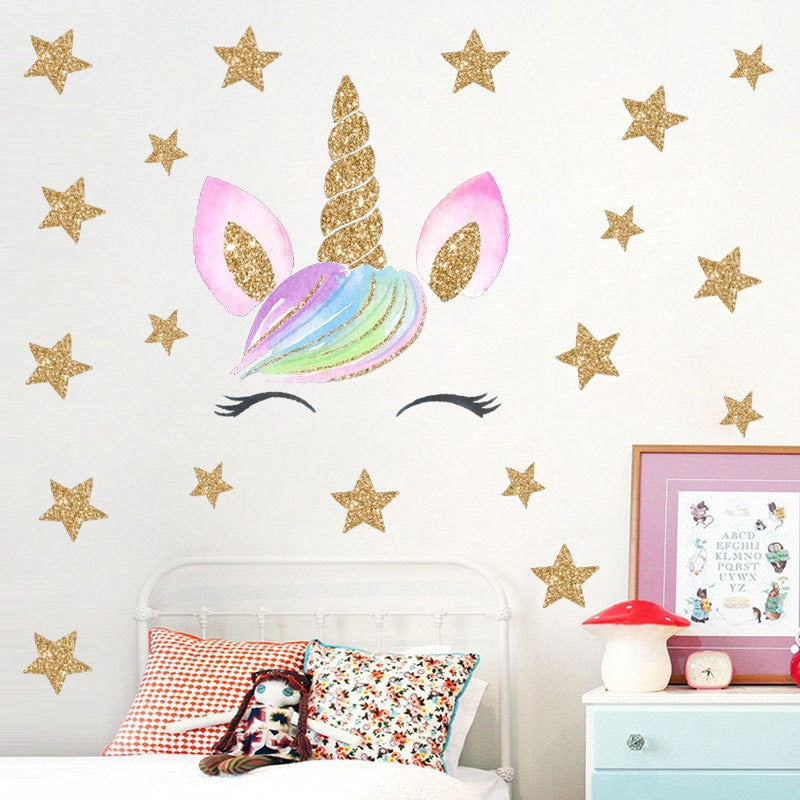 Unicorn Wall Stickers For Kids Room