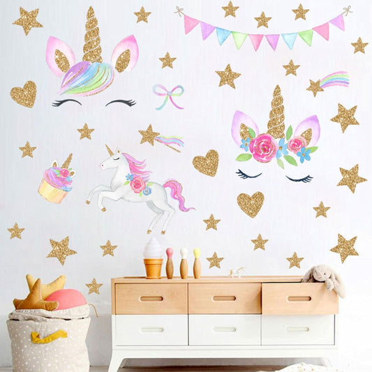 Unicorn Wall Stickers For Kids Room