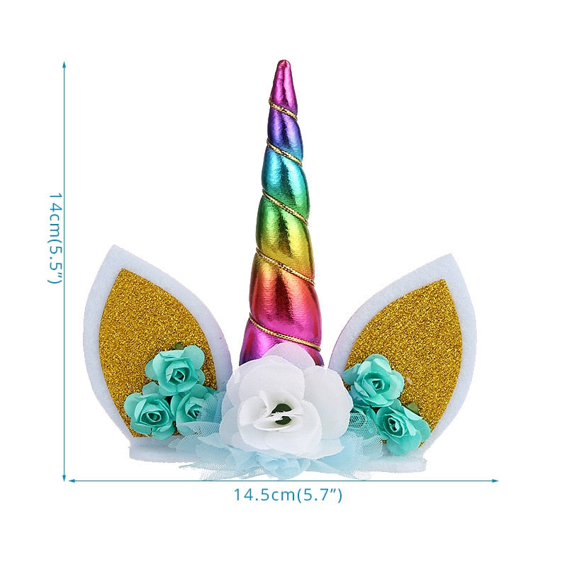 Unicorn Cake Topper Rainbow