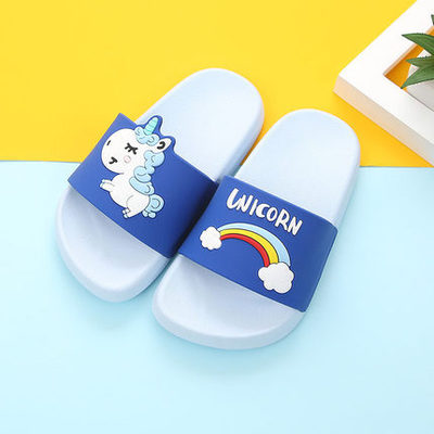 Unicorn Summer Slippers for Boys and Girls Blue