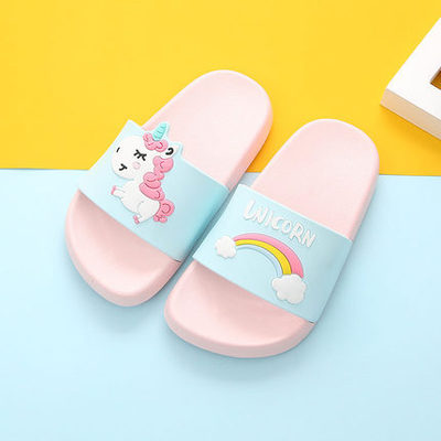 Unicorn Summer Slippers for Boys and Girls Pink