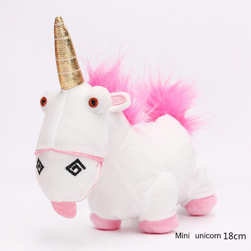 Fluffy Unicorn Soft Toy 18cm