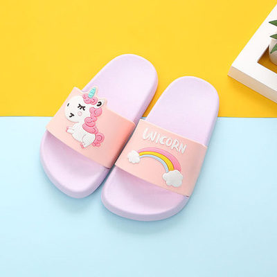 Unicorn Summer Slippers for Boys and Girls Pink