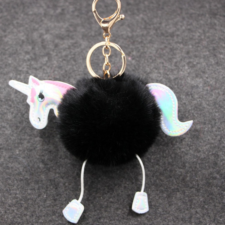 Pom Pom Unicorn Key Rings - Selection of Colours