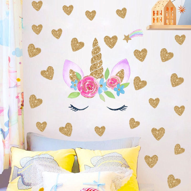 Unicorn Wall Stickers For Kids Room