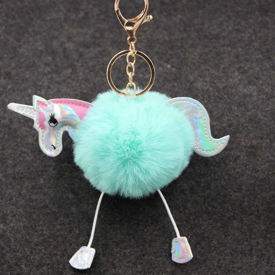 Pom Pom Unicorn Key Rings - Selection of Colours