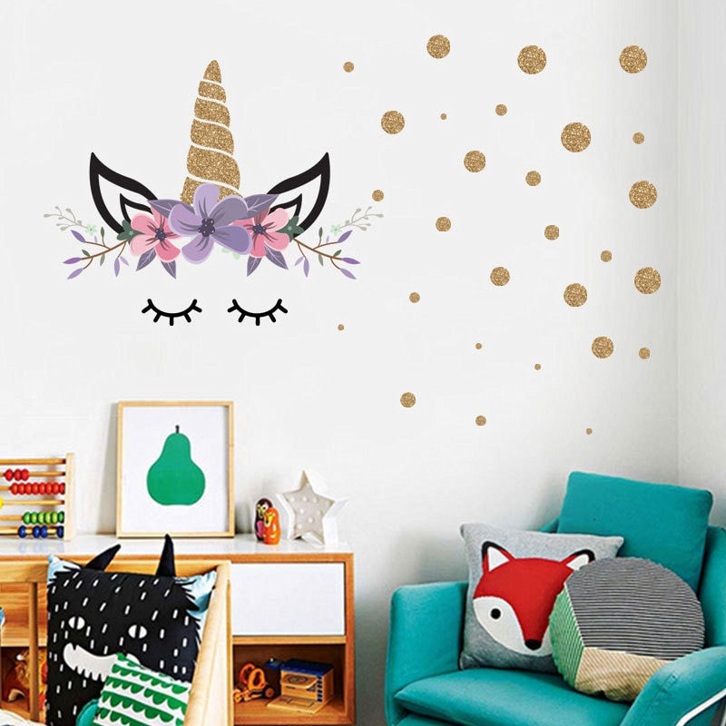 Unicorn Wall Stickers For Kids Room