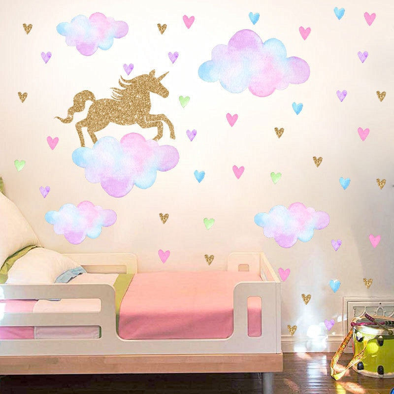 Unicorn Wall Stickers For Kids Room