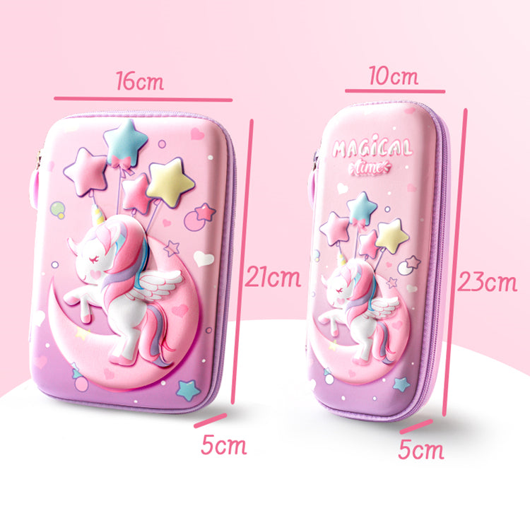 Cute 3D Unicorn Pencil Case Moon Unicorn Small