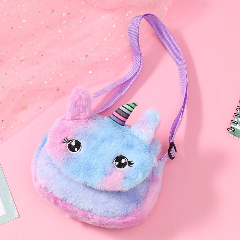 Plush Unicorn Shoulderbags