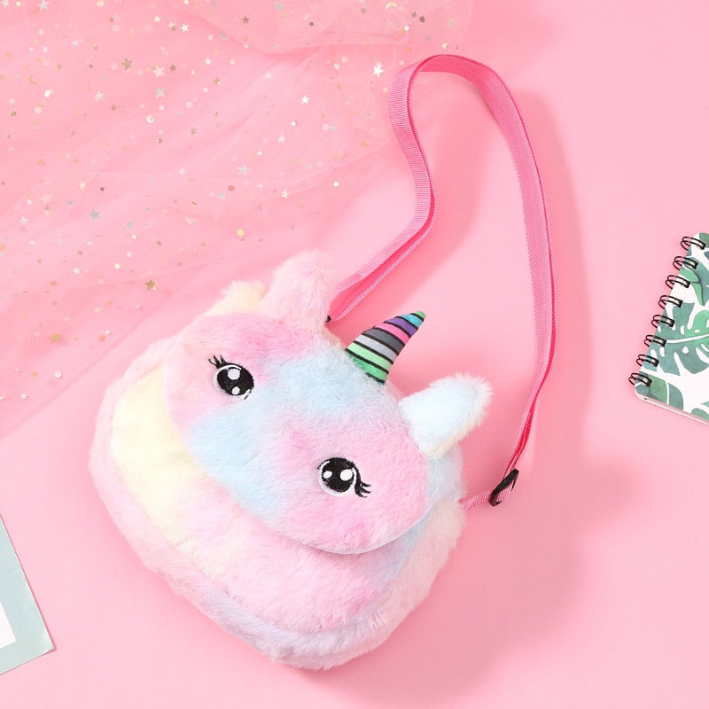 Plush Unicorn Shoulderbags